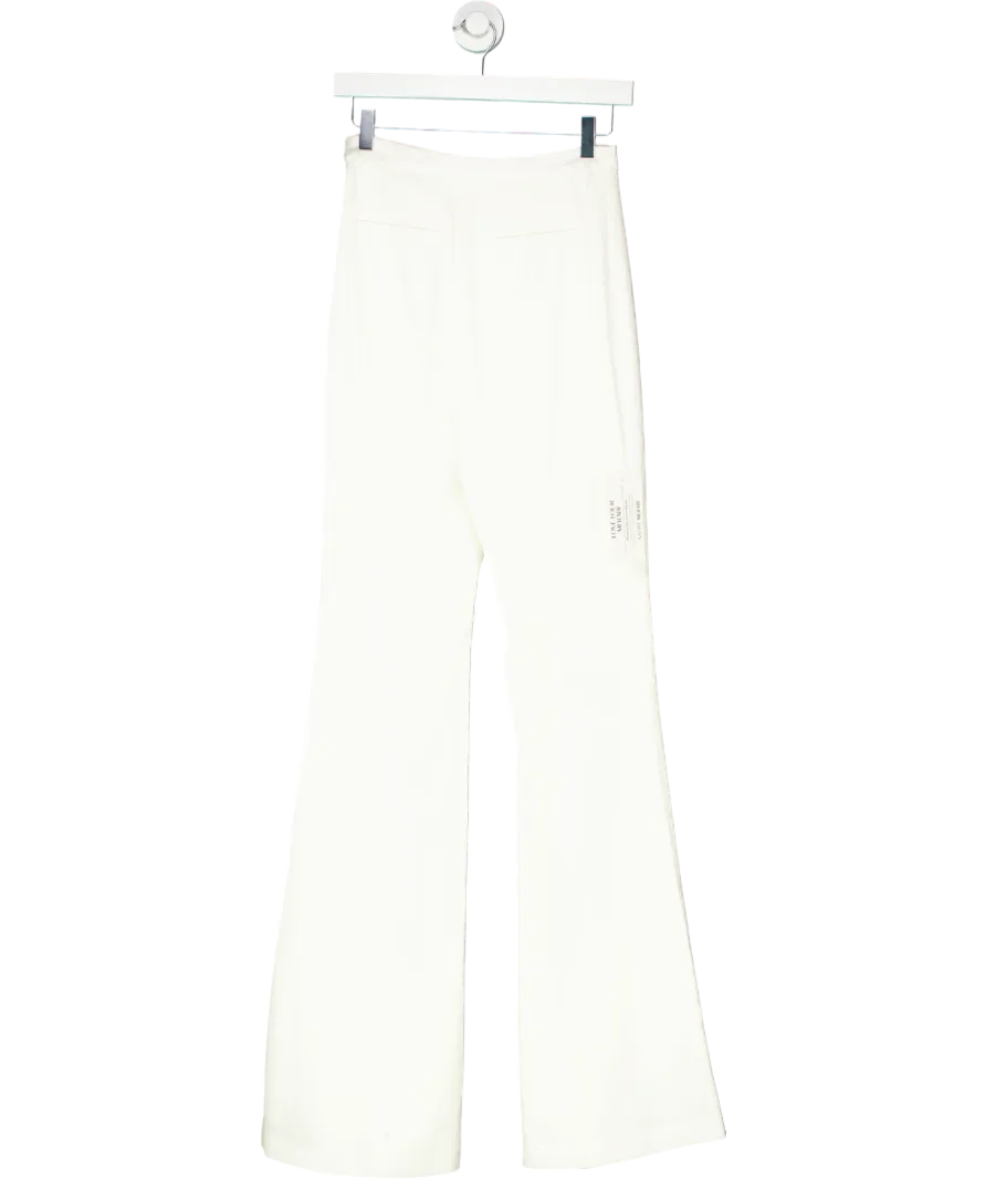Nadine Merabi White Charlotte Trousers UK XS