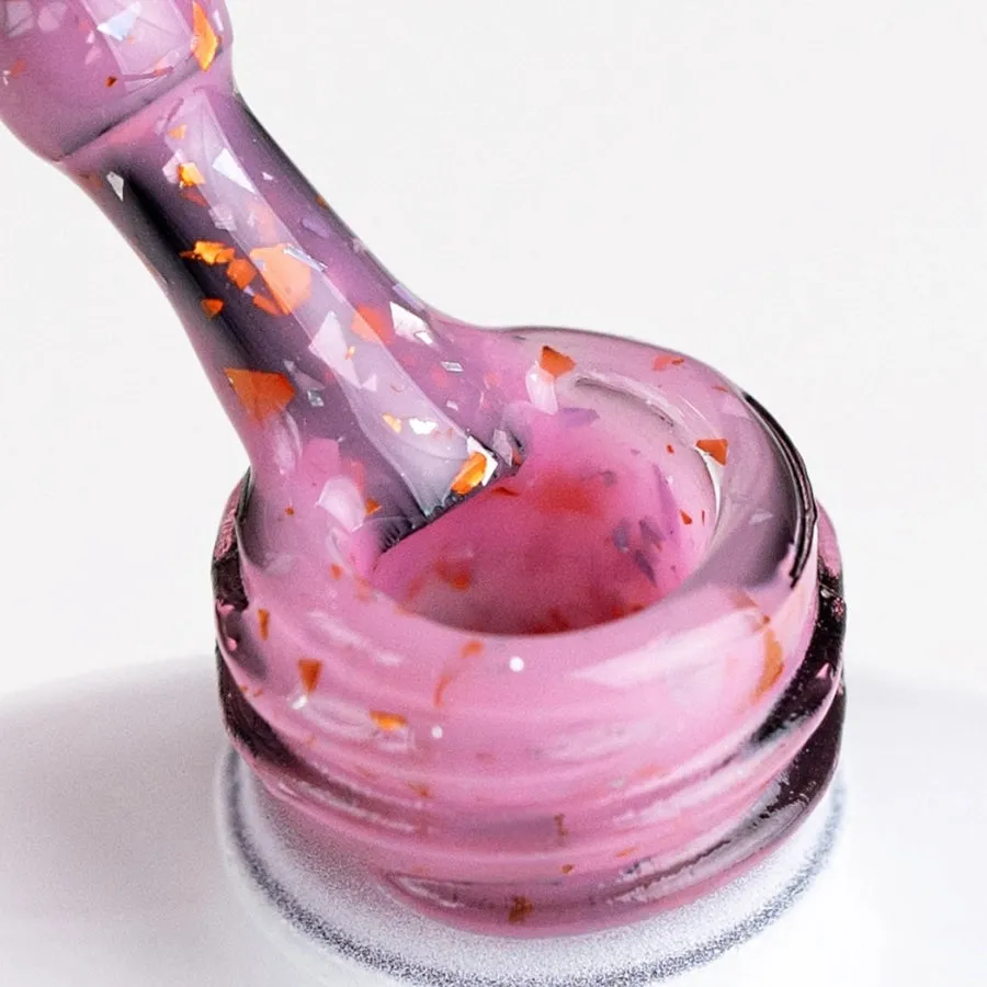 NaiLac Hybrid UV/LED Glammy Rubber Base Pink