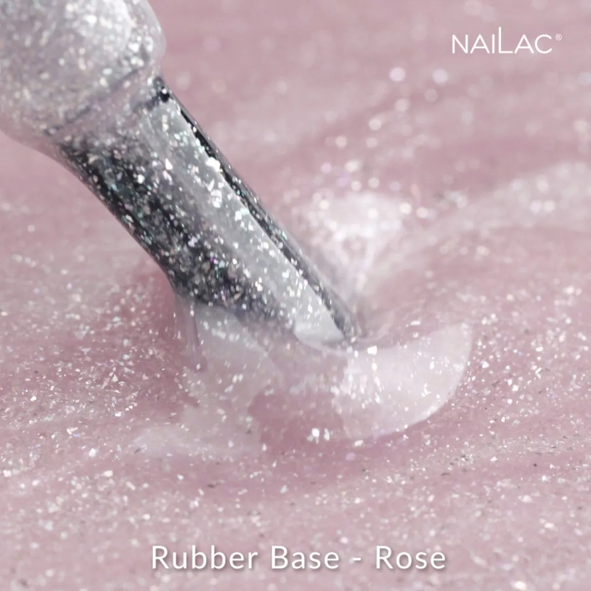 NaiLac Hybrid UV/LED Rubber Base Rose