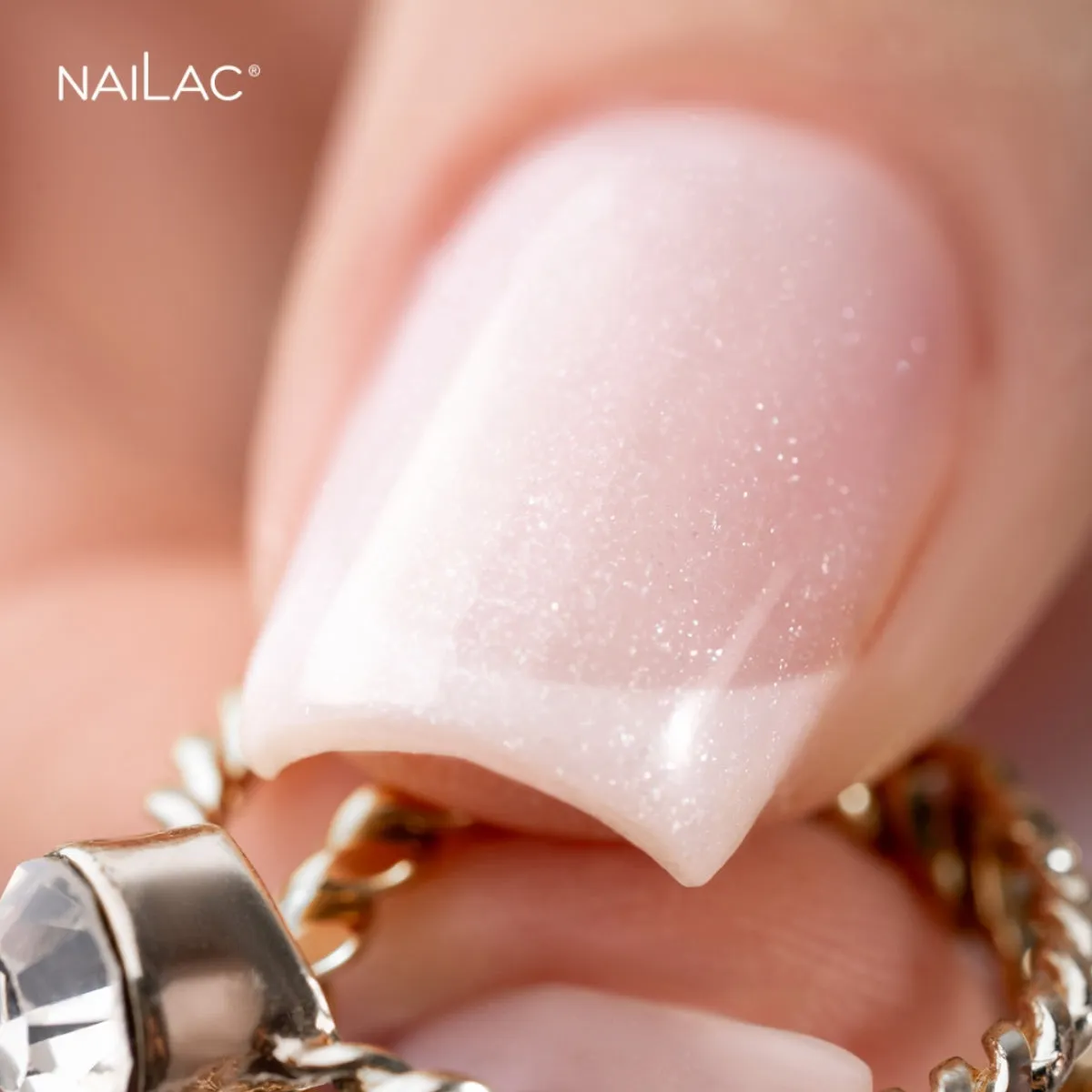 NaiLac Hybrid UV/LED Shimmer VitaMilk Base