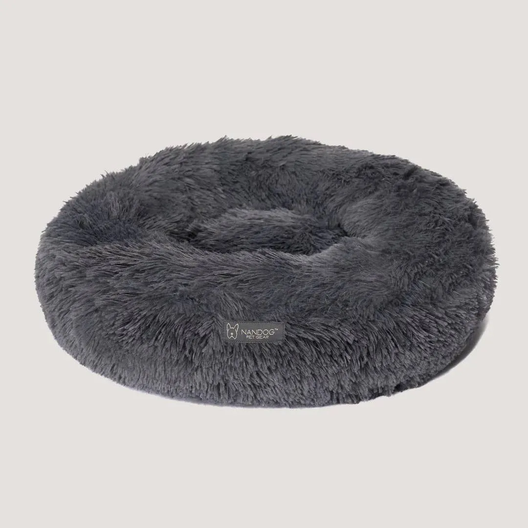 NANDOG FLORIDA - DARK GREY CALMING SHAGGY BED