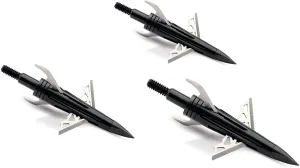 NAP New Archery Products DK4 Dark Knight 100 Grain Crossbow Hybrid Broadhead 3 Pack