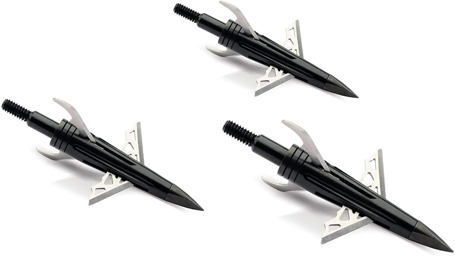 NAP New Archery Products DK4 Dark Knight 100 Grain Crossbow Hybrid Broadhead 3 Pack