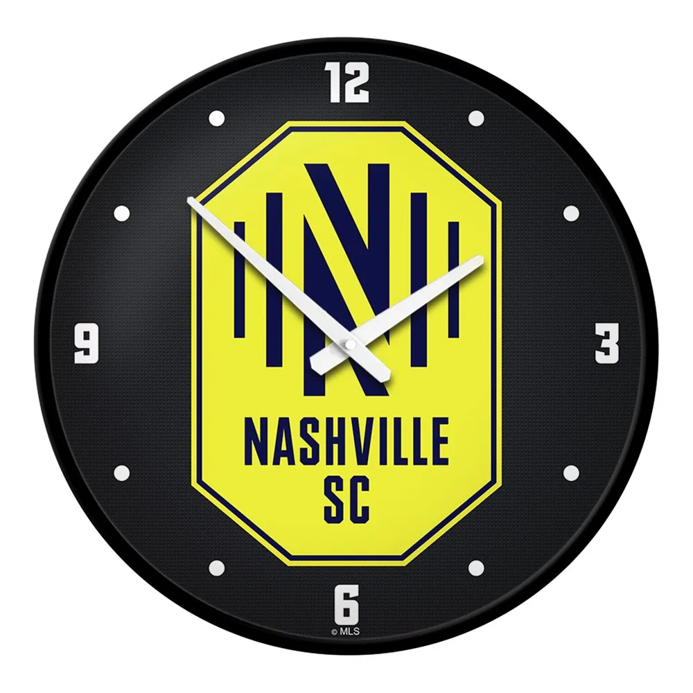 Nashville SC: Modern Disc Wall Clock