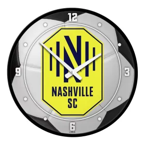 Nashville SC: Soccer Ball - Modern Disc Wall Clock