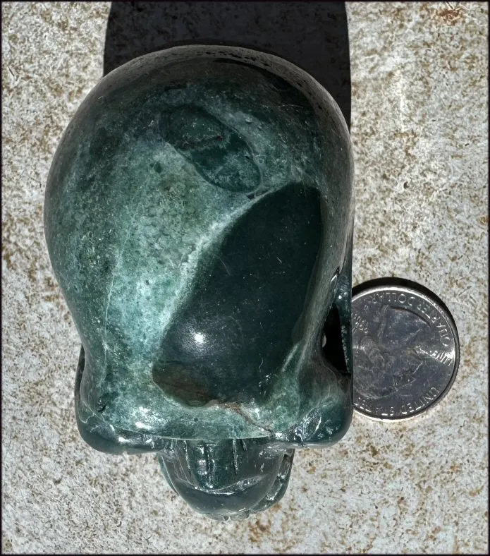 Natural Ocean Jasper   Moss Agate Mix CRYSTAL SKULL!