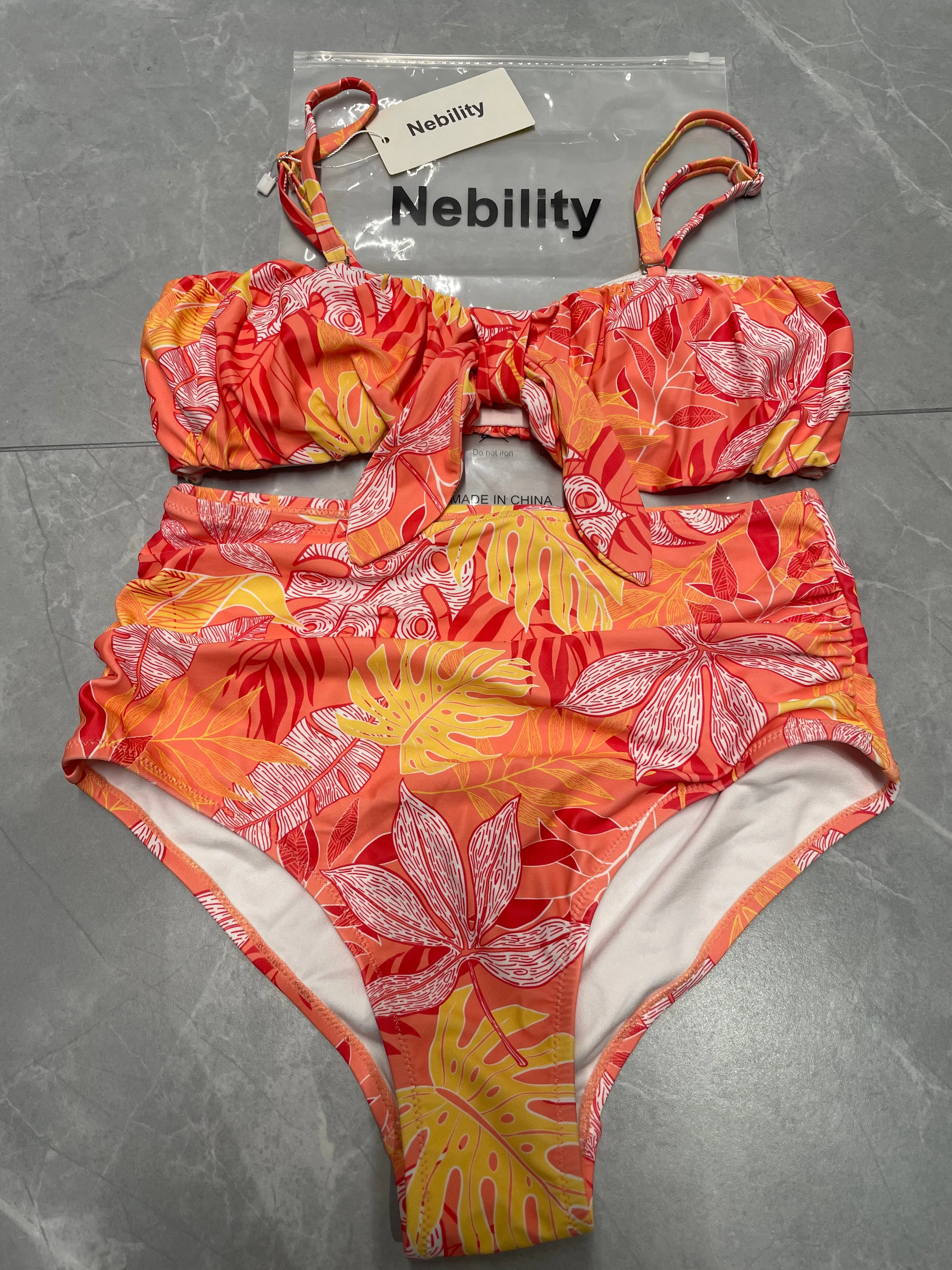 Nebility Women's neoprene wetsuit long sleeves swimsuits