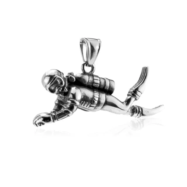 Necklace & Pendant: scuba diver