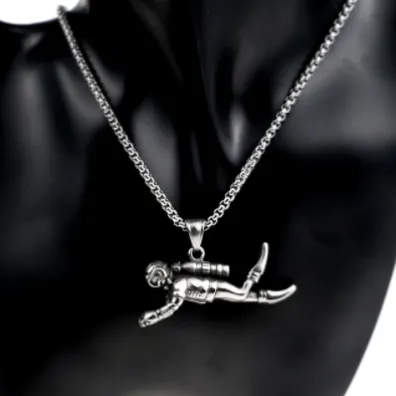 Necklace & Pendant: scuba diver