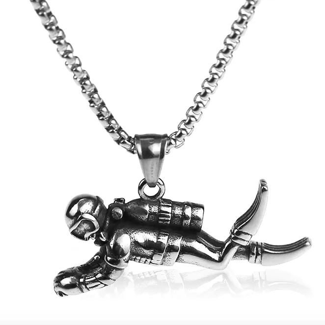 Necklace & Pendant: scuba diver