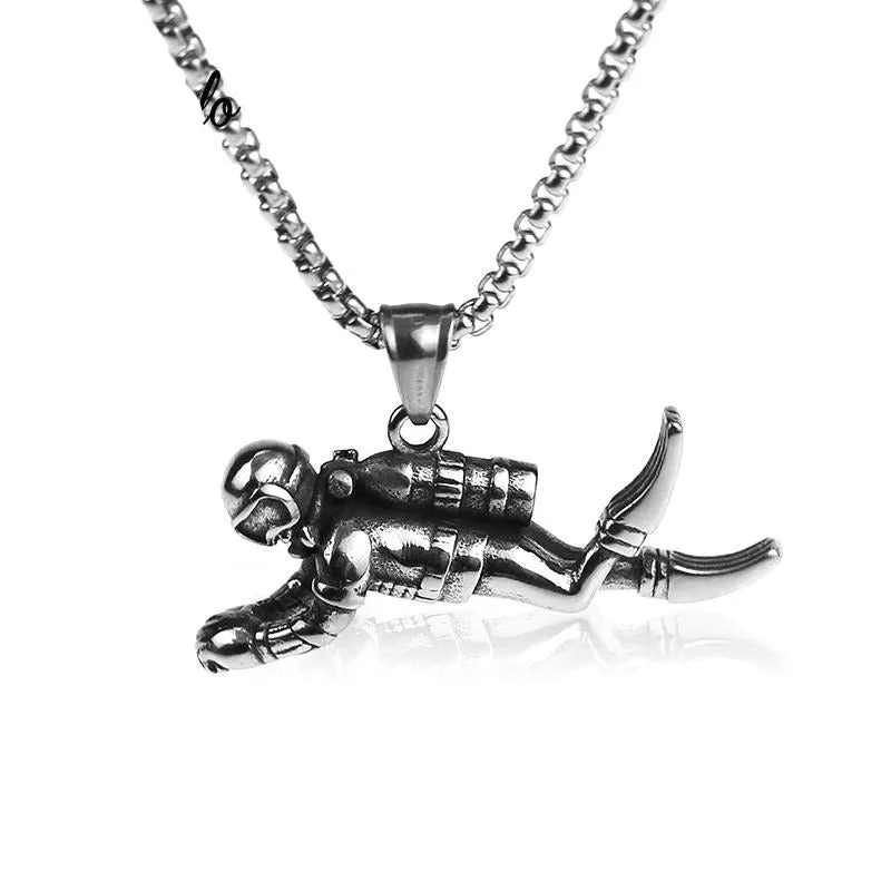 Necklace & Pendant: scuba diver