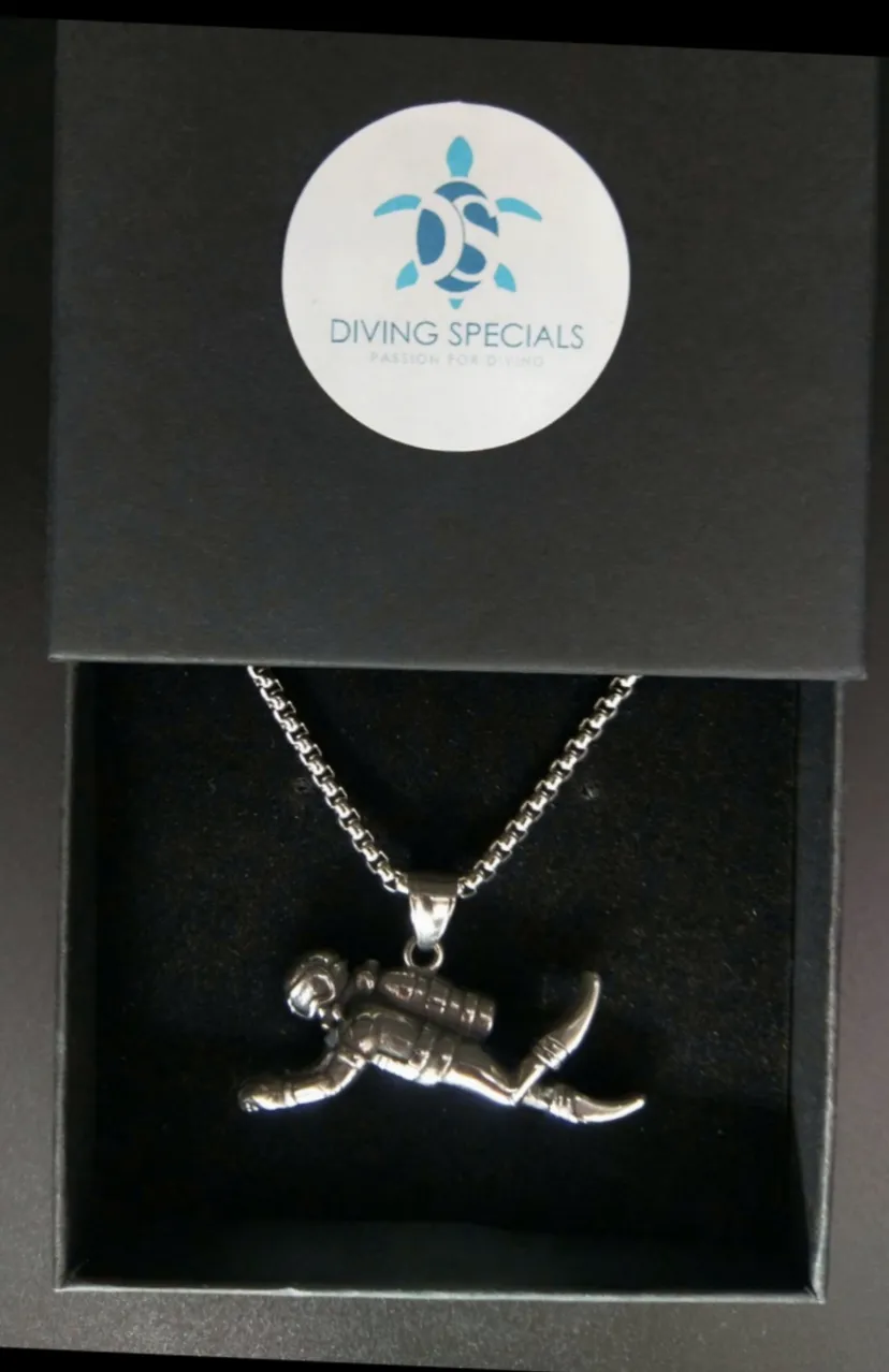 Necklace & Pendant: scuba diver