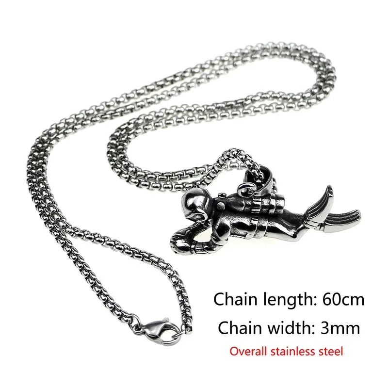 Necklace & Pendant: scuba diver