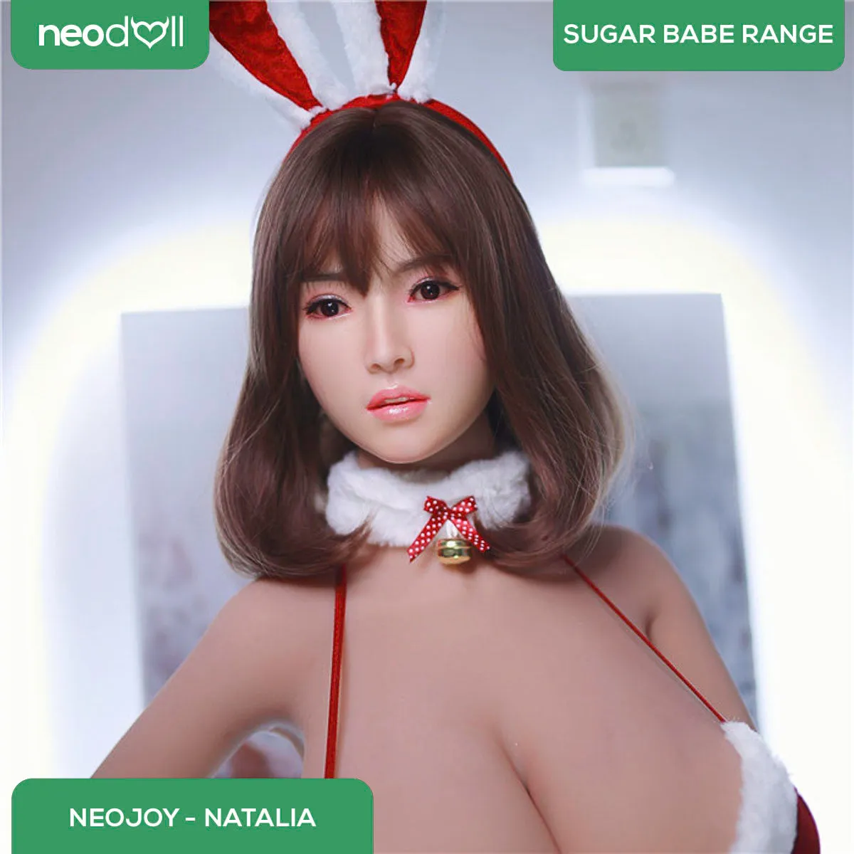 Neodoll Sugar Babe - Aubree - Silicone TPE Hybrid Sex Doll - Gel Breast - Uterus - 170cm - Silicone Colour