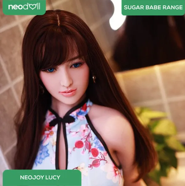 Neodoll Sugar Babe - Lucy - Silicone TPE Hybrid Sex Doll - Gel Breast - Uterus - 157cm - Silicone White
