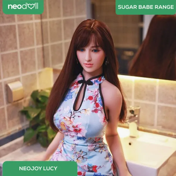 Neodoll Sugar Babe - Lucy - Silicone TPE Hybrid Sex Doll - Gel Breast - Uterus - 157cm - Silicone White