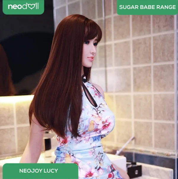 Neodoll Sugar Babe - Lucy - Silicone TPE Hybrid Sex Doll - Gel Breast - Uterus - 157cm - Silicone White