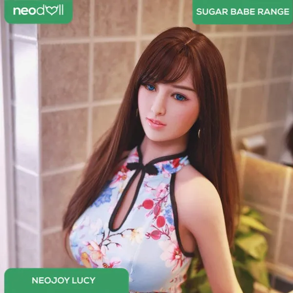 Neodoll Sugar Babe - Lucy - Silicone TPE Hybrid Sex Doll - Gel Breast - Uterus - 157cm - Silicone White