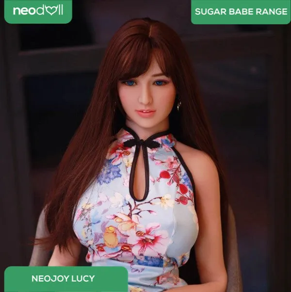 Neodoll Sugar Babe - Lucy - Silicone TPE Hybrid Sex Doll - Gel Breast - Uterus - 157cm - Silicone White