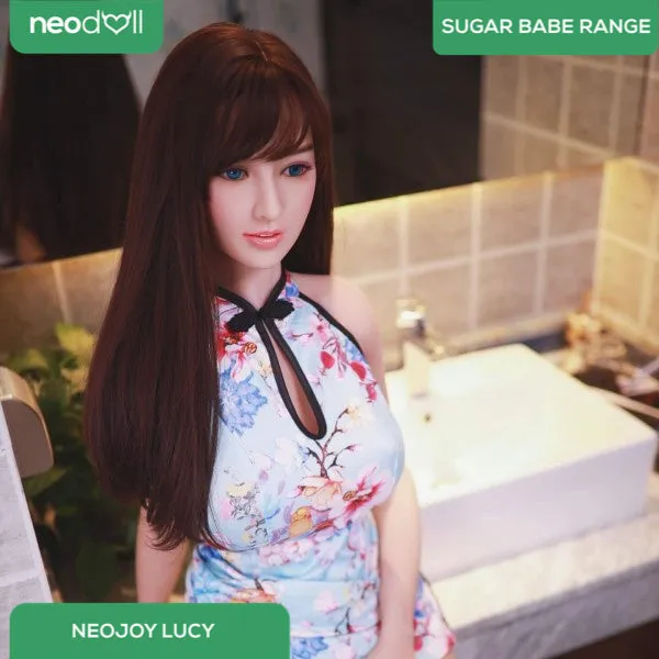 Neodoll Sugar Babe - Lucy - Silicone TPE Hybrid Sex Doll - Gel Breast - Uterus - 157cm - Silicone White