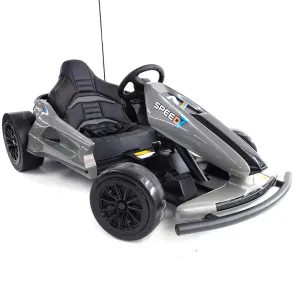 New 2025 | 24V Drifter GoKart Go Kart 1 Seater Ride on Car | LED Lights | Leather Seats | Upgraded Rubber Wheels | Up To 16KPH
