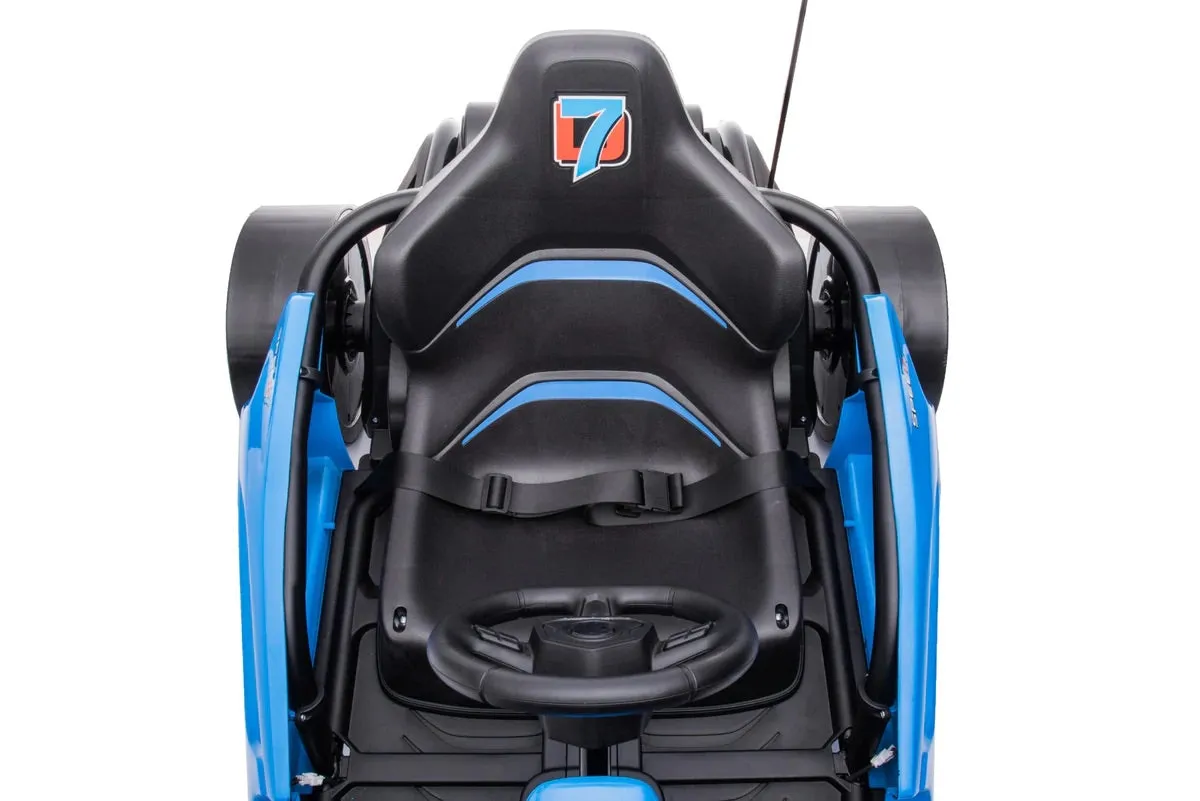 New 2025 | 24V Drifter GoKart Go Kart 1 Seater Ride on Car | LED Lights | Leather Seats | Upgraded Rubber Wheels | Up To 16KPH