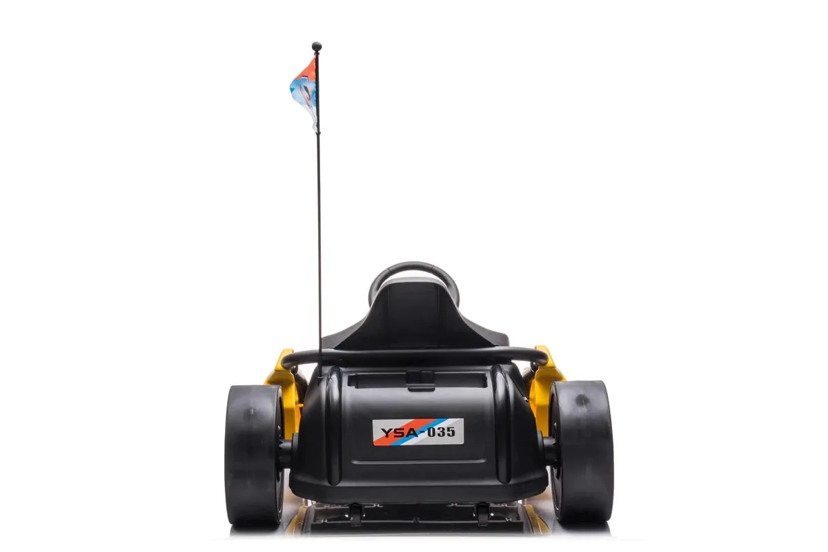 New 2025 | 24V Drifter GoKart Go Kart 1 Seater Ride on Car | LED Lights | Leather Seats | Upgraded Rubber Wheels | Up To 16KPH