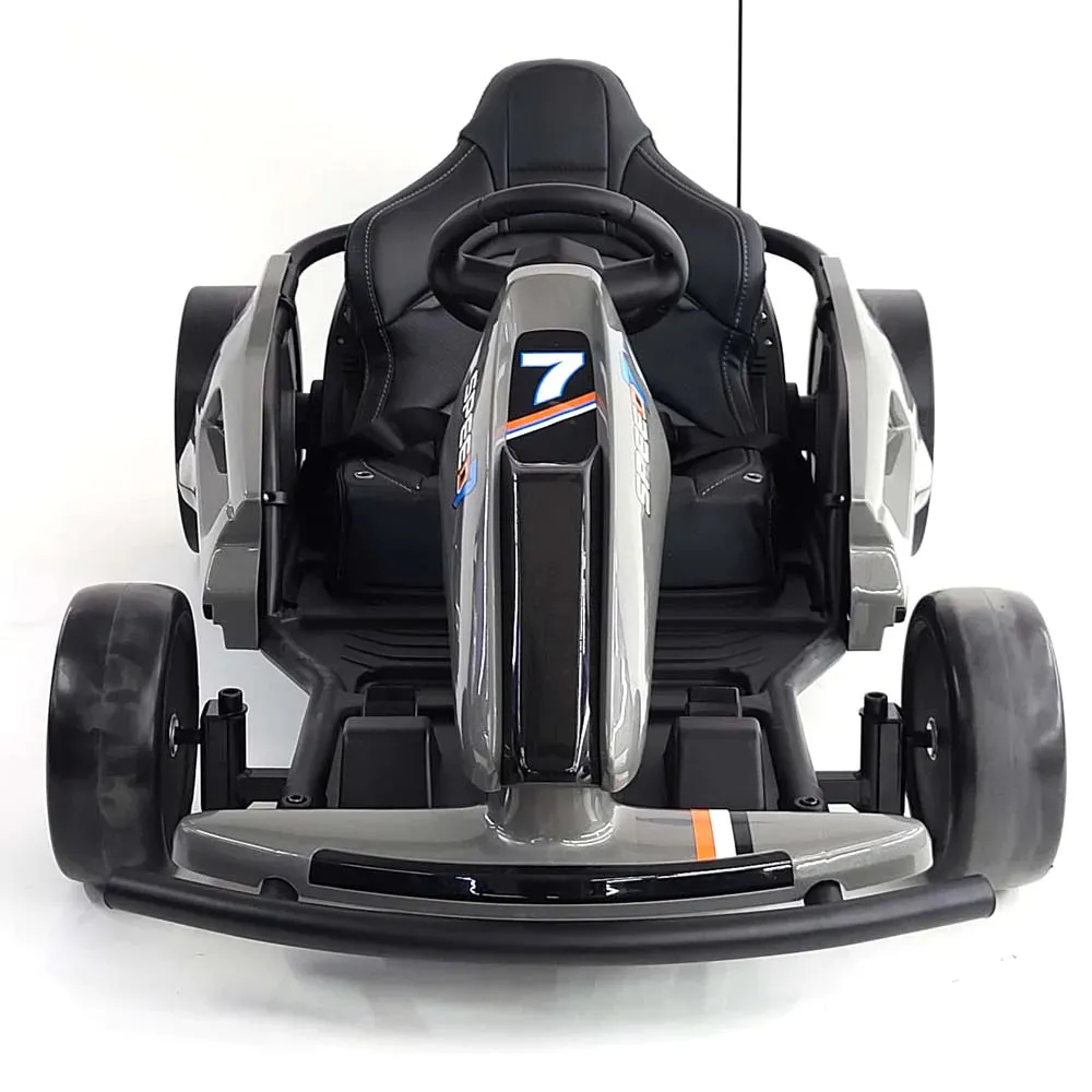 New 2025 | 24V Drifter GoKart Go Kart 1 Seater Ride on Car | LED Lights | Leather Seats | Upgraded Rubber Wheels | Up To 16KPH