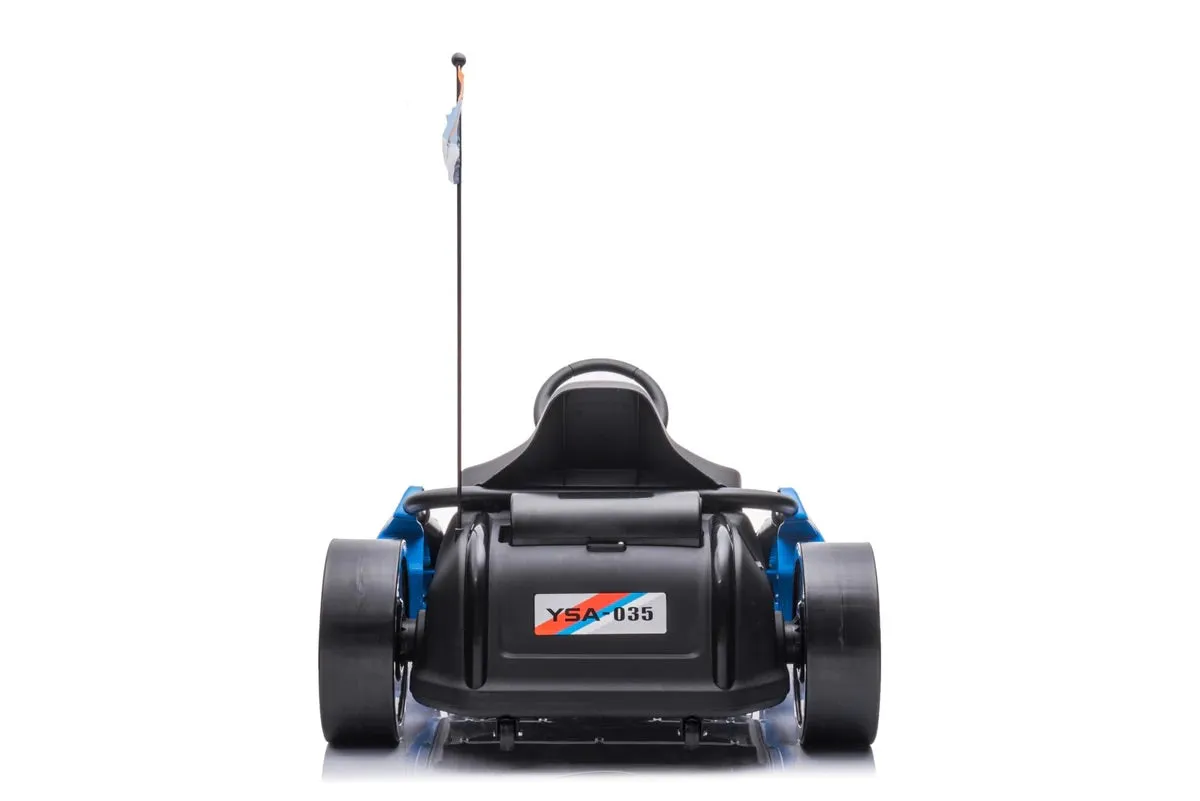New 2025 | 24V Drifter GoKart Go Kart 1 Seater Ride on Car | LED Lights | Leather Seats | Upgraded Rubber Wheels | Up To 16KPH
