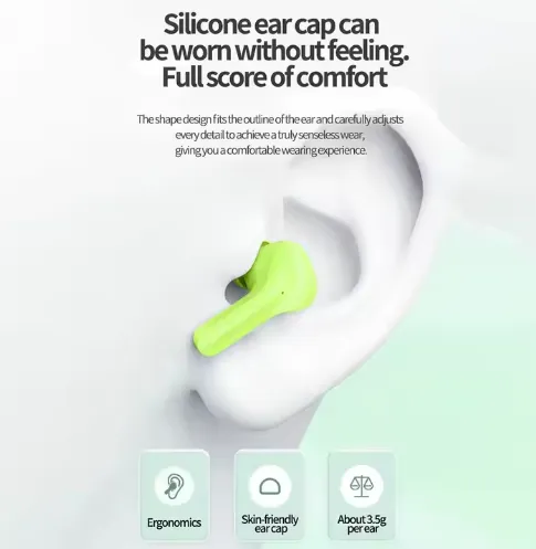 NEW Air 31 TWS Wireless Earbuds BT 5.3 Stereo Sound LED Display Transparent Waterproof Gaming Music Headset Wireless Earphones Air31, Black