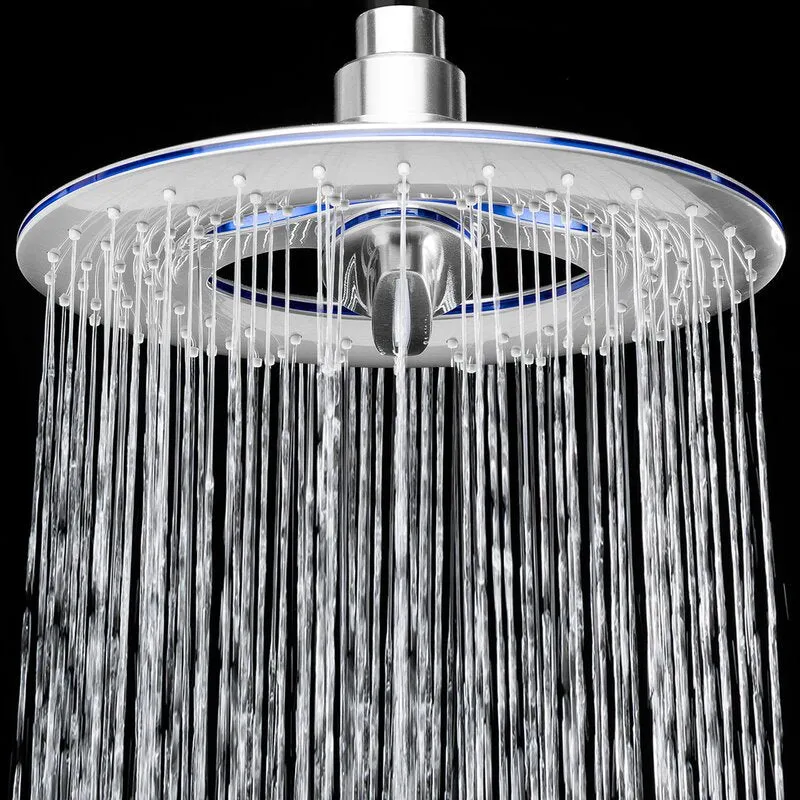 New AKDY Flood Adjustable Shower Head, Luxury rainfall and waterfall style, Angle adjustable and 360 degree swivel adapter!