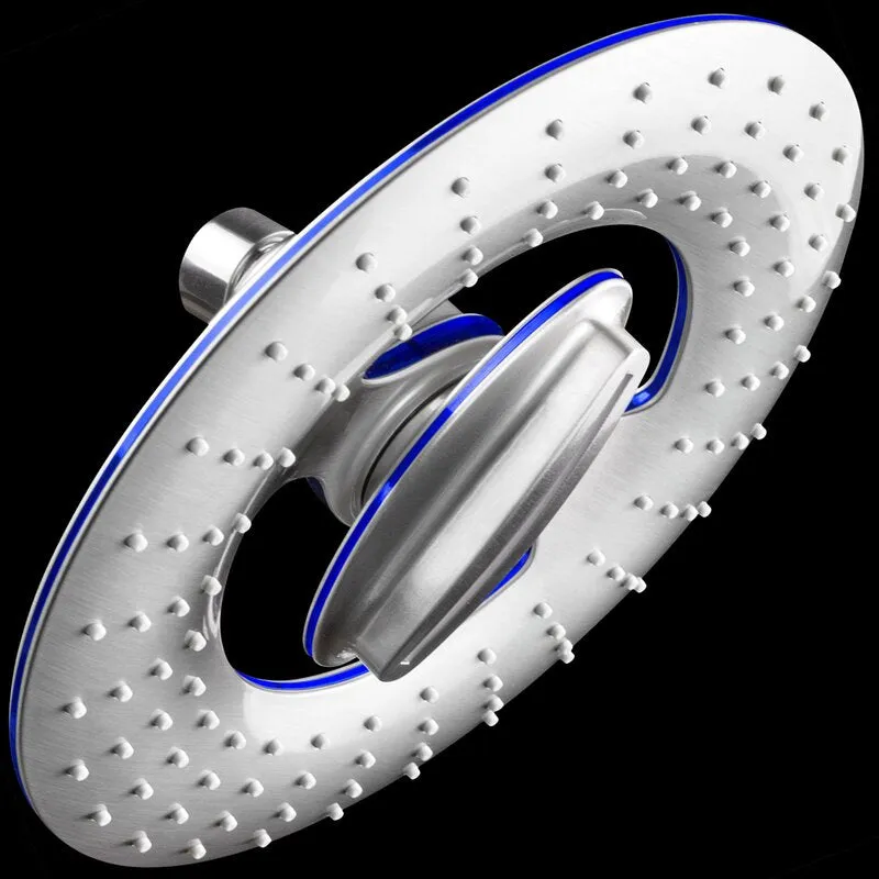 New AKDY Flood Adjustable Shower Head, Luxury rainfall and waterfall style, Angle adjustable and 360 degree swivel adapter!