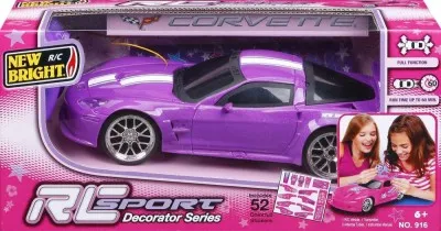 New Bright RC 1:16 Sport Corvette C6R Car Purple