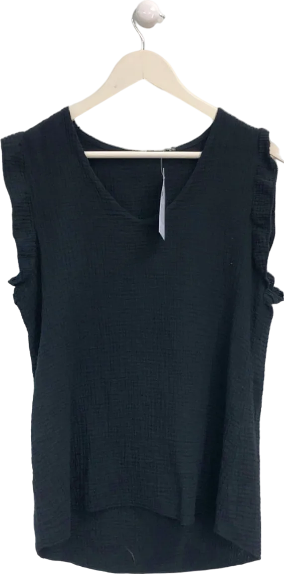New Collection Black Sleeveless Top One size