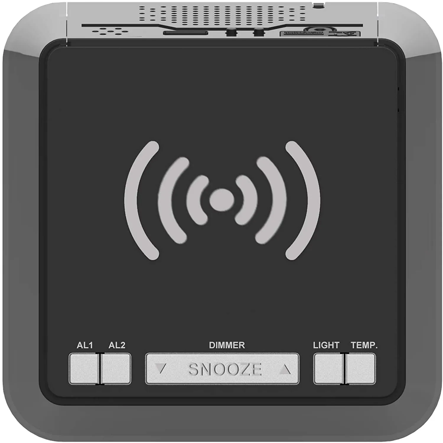 New in box! Emerson Radio ER100104 Wireless Charging Alarm Clock with Temperature Detector, Night Light, USB Charging and 1.2” White LED Display! Real Smart, Real Life!