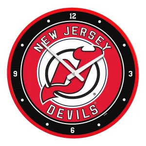 New Jersey Devils: Modern Disc Wall Clock