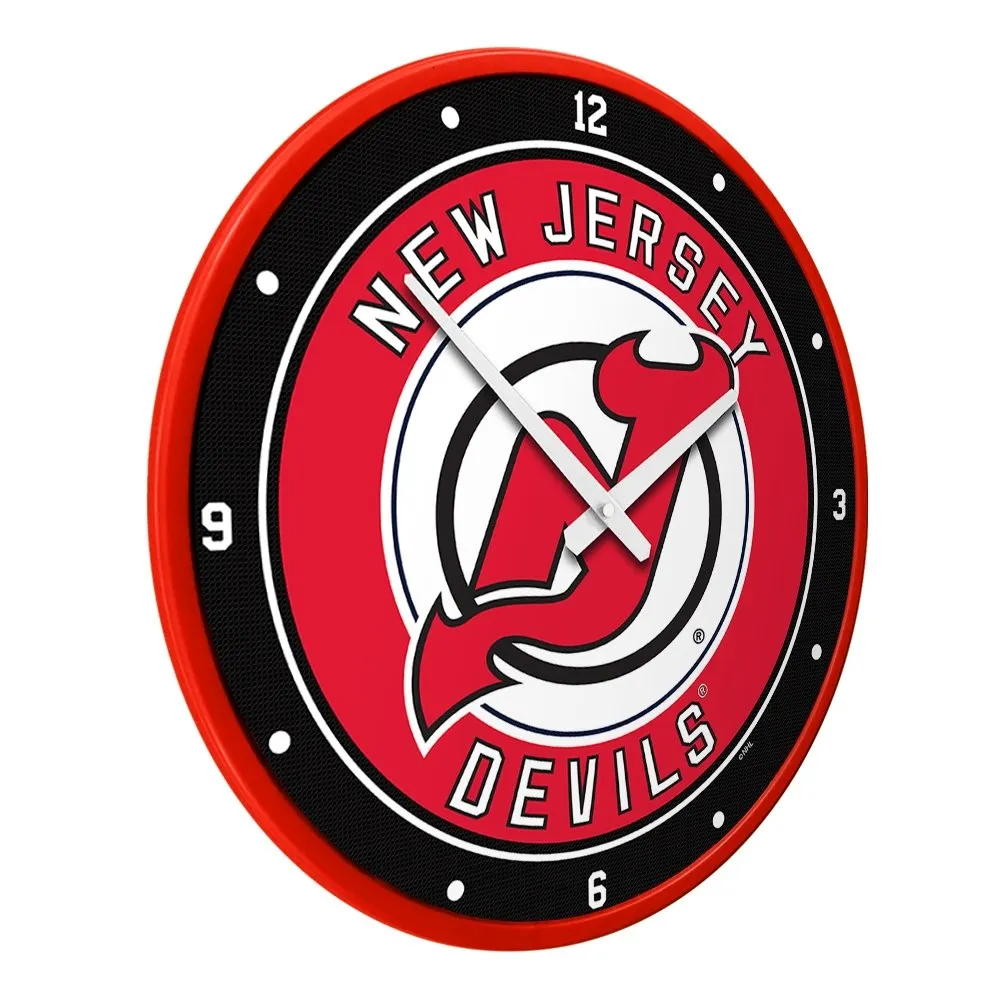 New Jersey Devils: Modern Disc Wall Clock