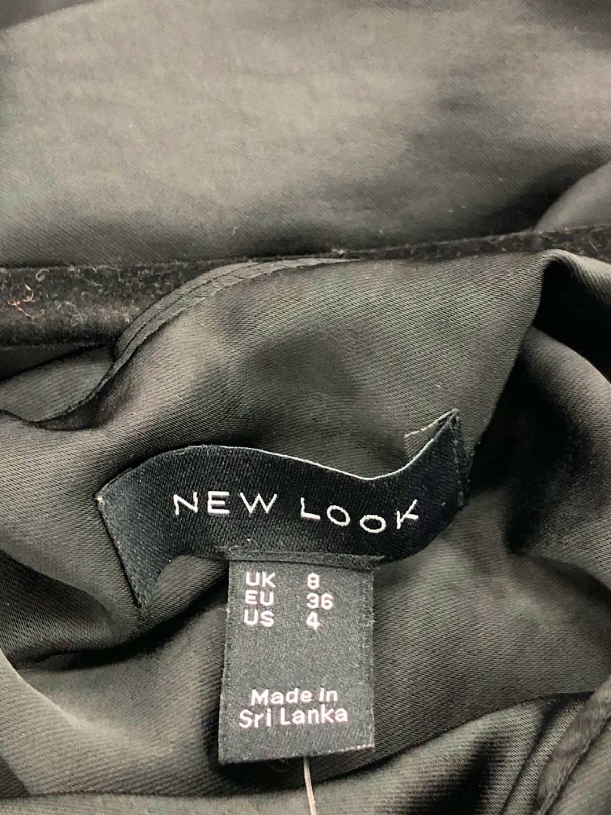 New Look Black Midi Dress UK 8