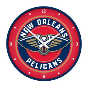 New Orleans Pelicans: Modern Disc Wall Clock