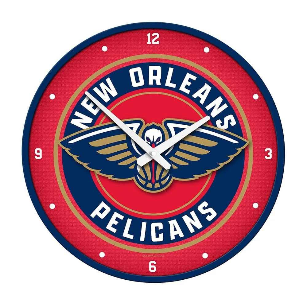 New Orleans Pelicans: Modern Disc Wall Clock