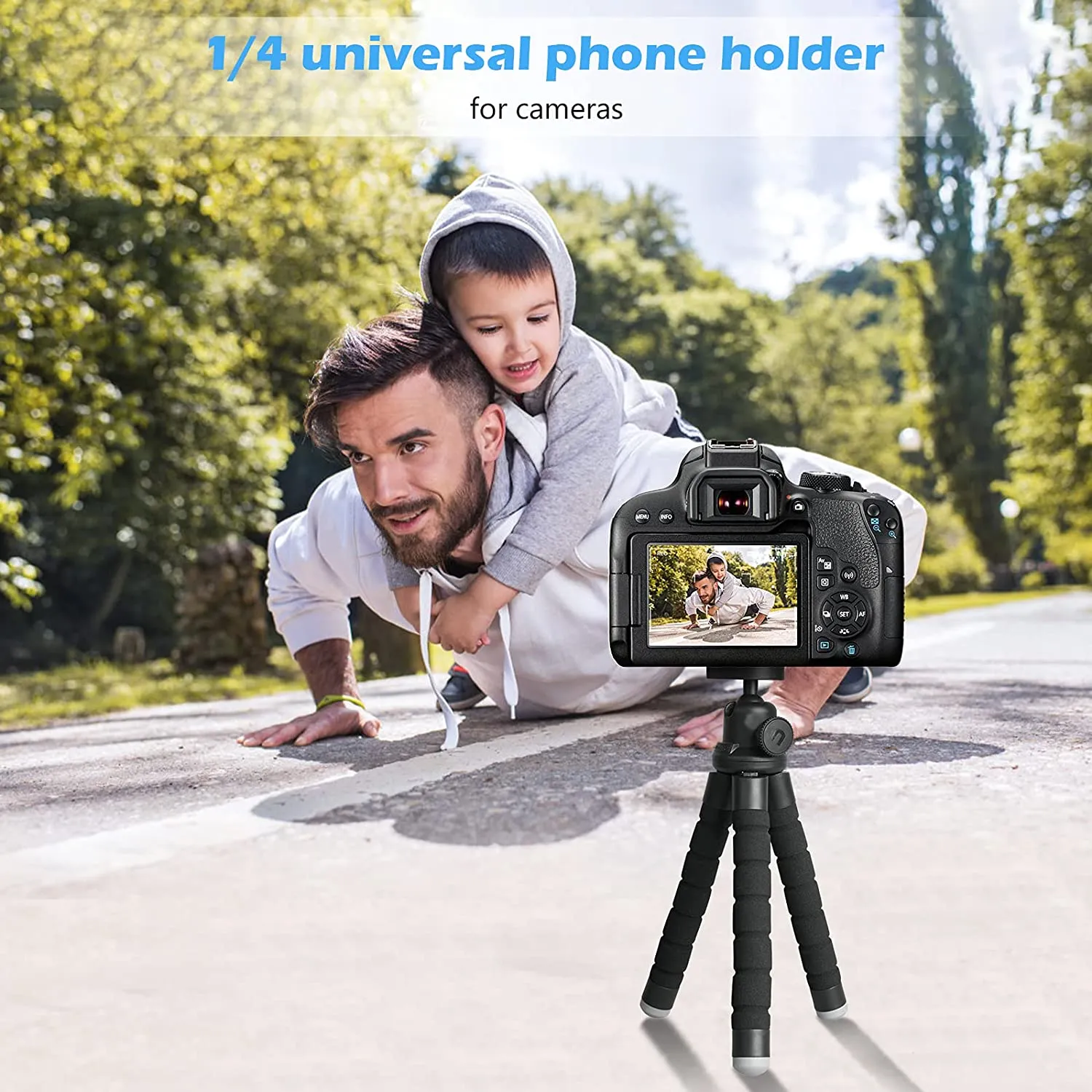 New UBeesize Phone Tripod, Portable and Flexible Tripod with Wireless Remote and Clip, Cell Phone Tripod Stand for Video Recording