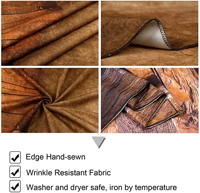New VEOEOV Photo Backdrop, 5X7ft Retro Brown Wall Wood Floor Backdrops for Photography, Thickened Photo Backdrop for Newborn Photography, Photo and Video Studio