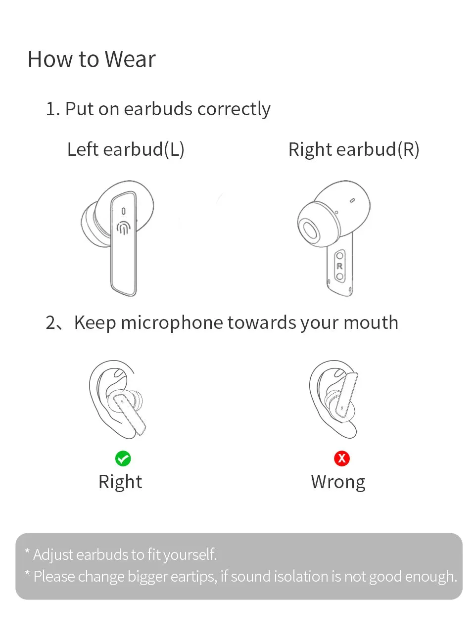 NEW Wireless QCY TWS Bluetooth 5.2 Earphones Ear Buds 40dB Active Noise Cancellation Headset 6 Mic ENC HD Call Earbuds Great Base iPhone IOS & Android