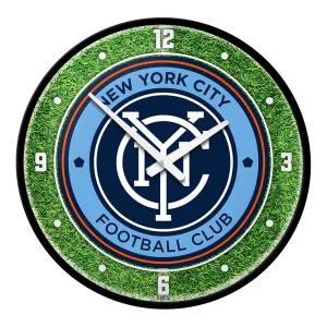 New York City FC: Pitch - Modern Disc Wall Clock