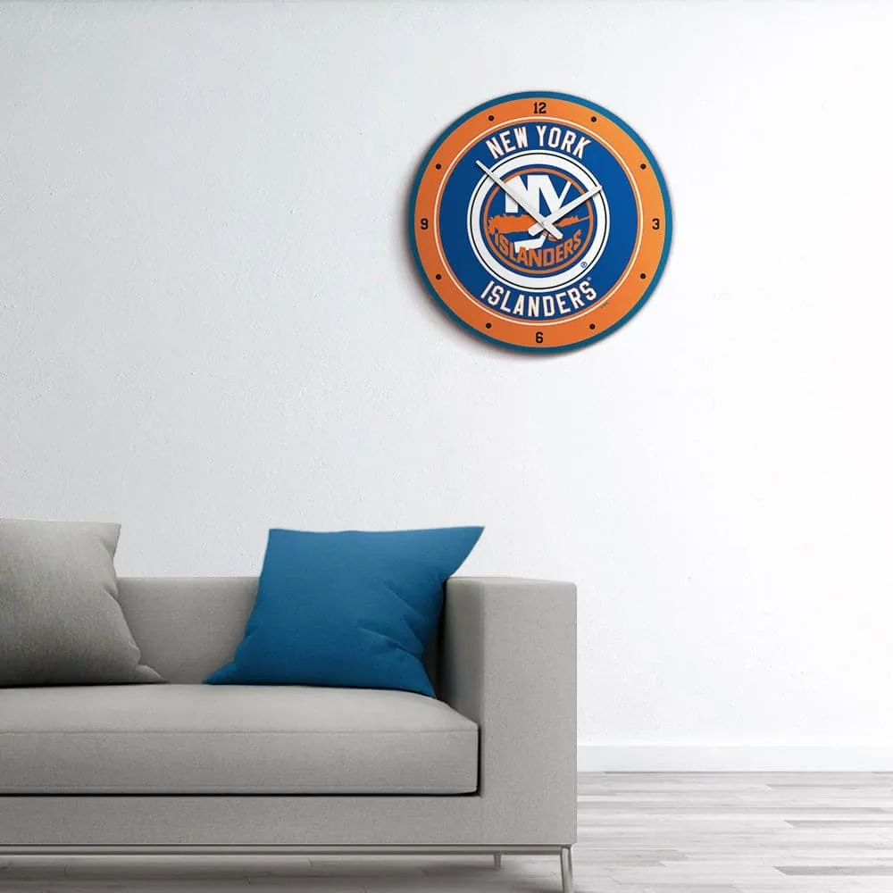 New York Islanders: Modern Disc Wall Clock