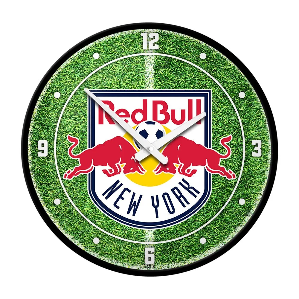 New York Red Bulls: Pitch - Modern Disc Wall Clock