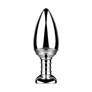 Nexus Stainless Steel Silver Rechargeable Vibrating Butt Plug with Remote