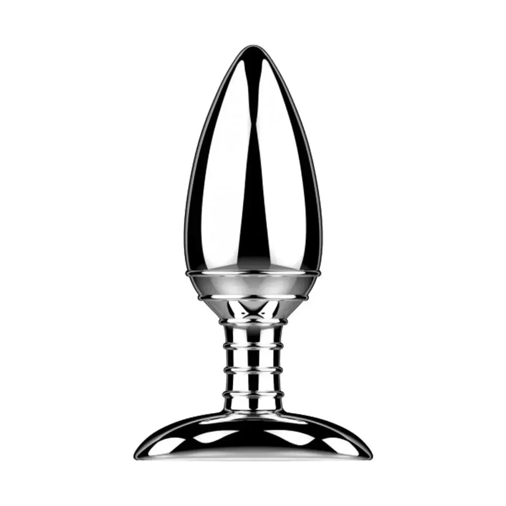 Nexus Stainless Steel Silver Rechargeable Vibrating Butt Plug with Remote