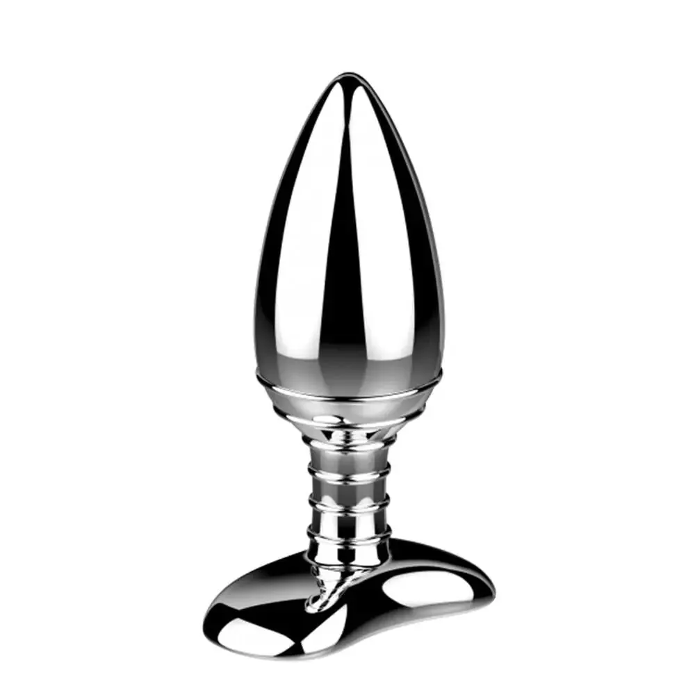Nexus Stainless Steel Silver Rechargeable Vibrating Butt Plug with Remote