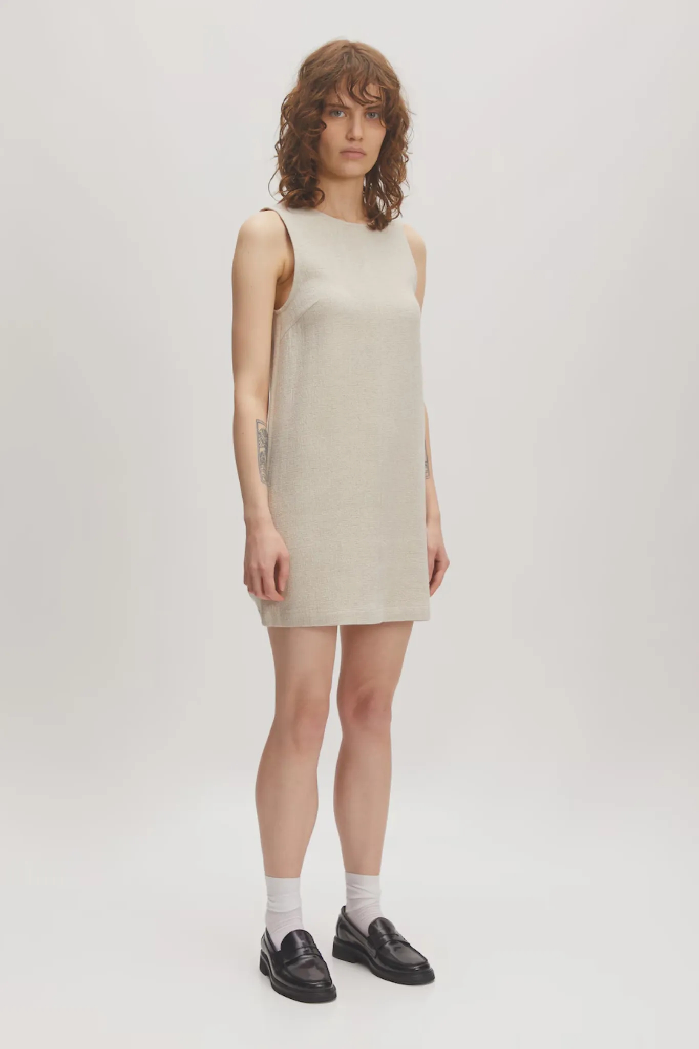 NICKY DRESS - BEIGE MEL
